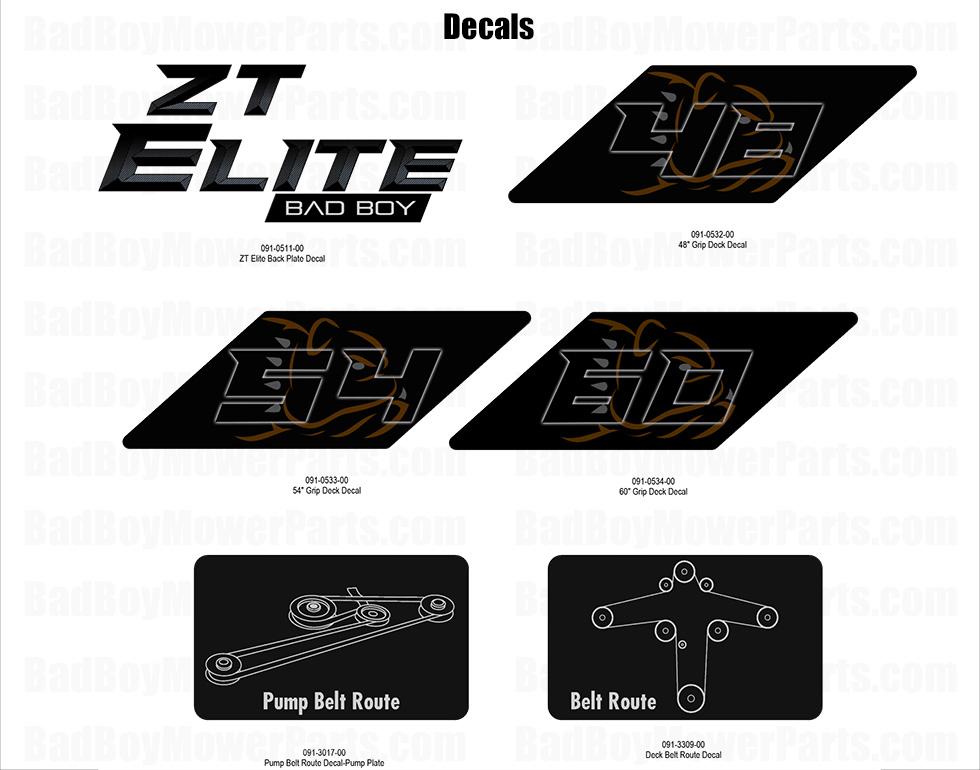 2025 ZT Elite - Decals - 2